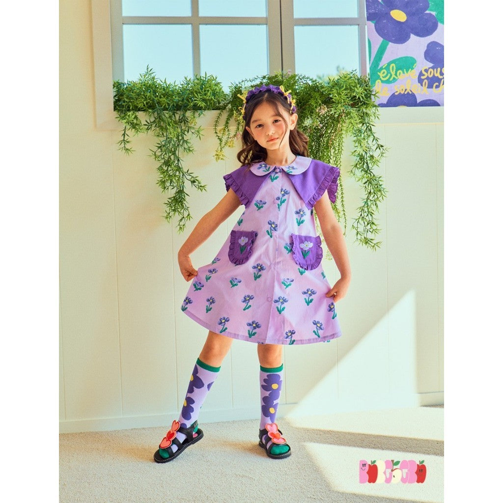 IRIS KIDS Purple Lilly Dress Set, product photo 5 of 11