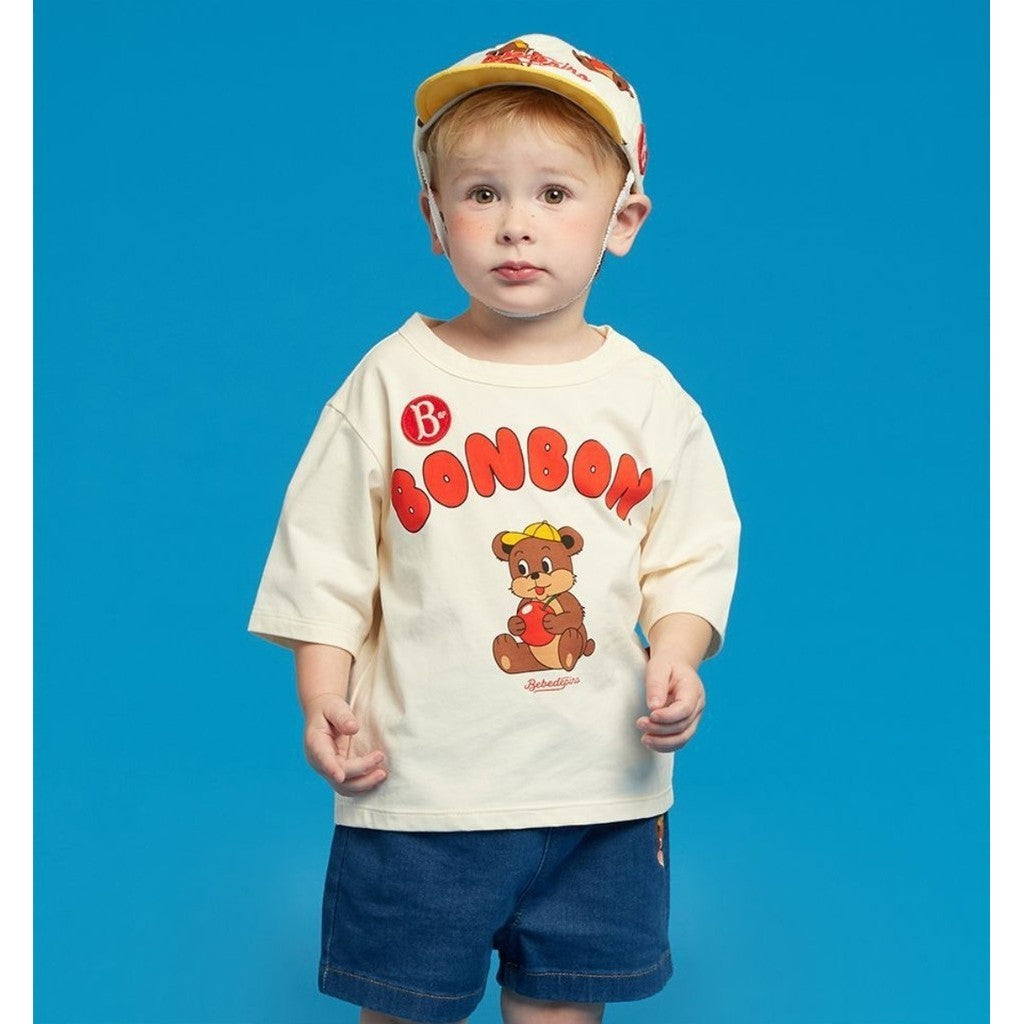 IRIS KIDS Bear Bonbon T-Shirt — kids bear print tee, product photo 2 of 8