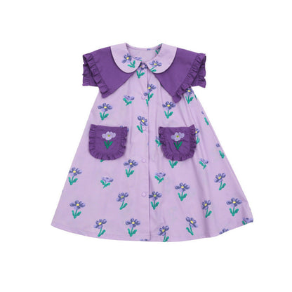 IRIS KIDS Purple Lilly Dress Set, product photo 9 of 11