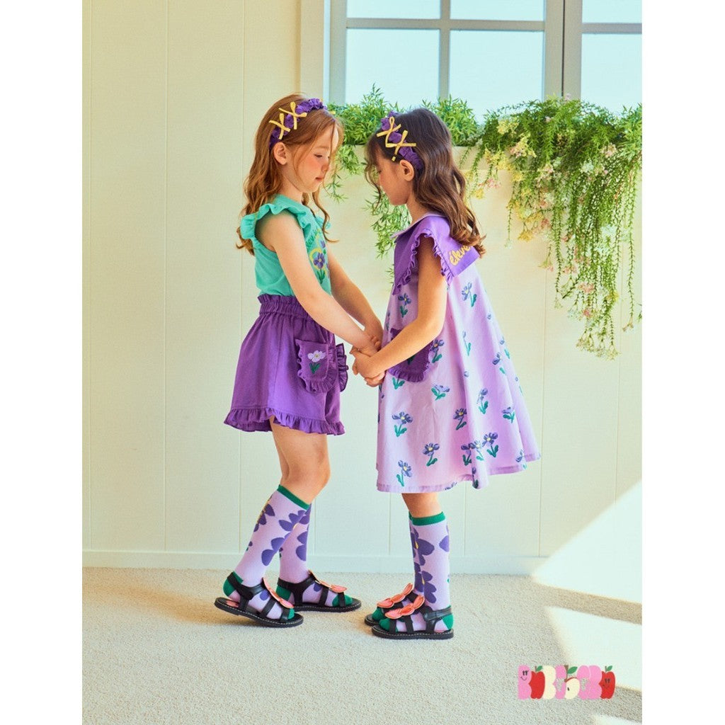 IRIS KIDS Purple Lilly Dress Set, product photo 4 of 11