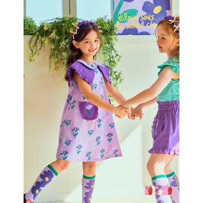 IRIS KIDS Purple Lilly Dress Set, product photo 6 of 11