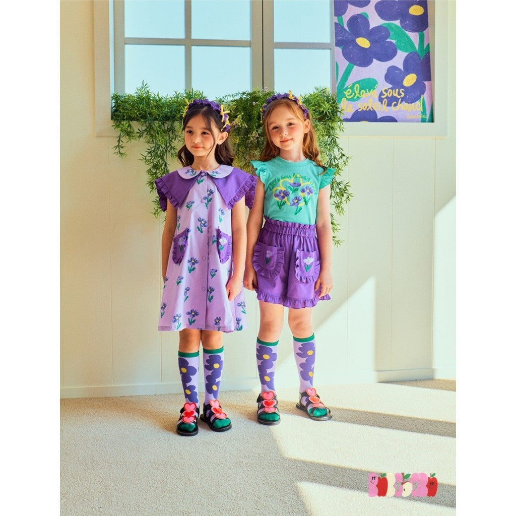 IRIS KIDS Purple Lilly Dress Set, product photo 7 of 11