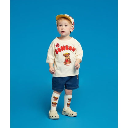 IRIS KIDS Bear Bonbon T-Shirt — kids bear print tee, product photo 7 of 8