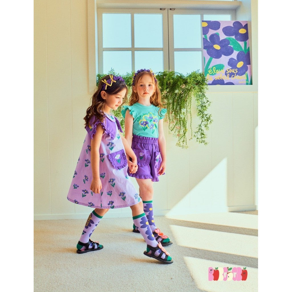 IRIS KIDS Purple Lilly Dress Set, product photo 2 of 11