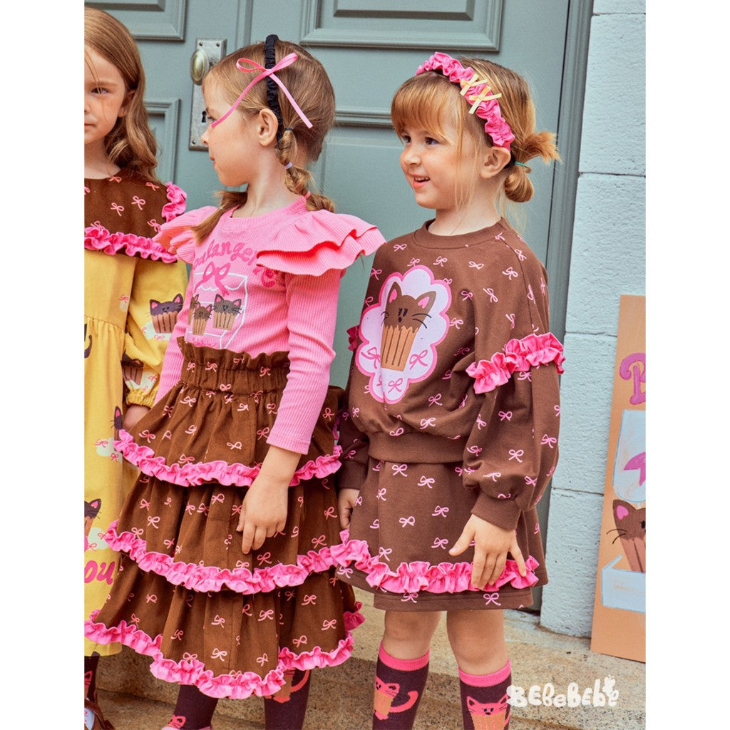 IRIS KIDS Little Cat Set — kids shirt, skirt and socks set, product photo 3 of 11