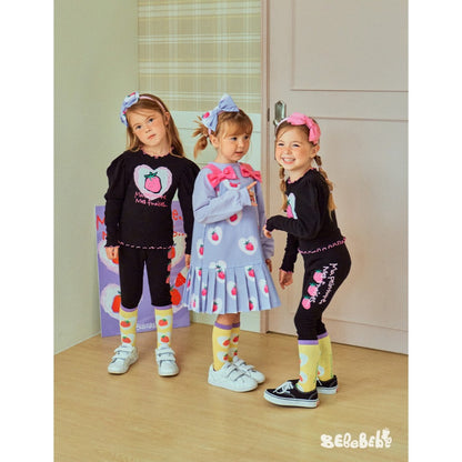 IRIS KIDS Pink Strawberry Set — kids shirt, pants, socks and dress set, product photo 3 of 12