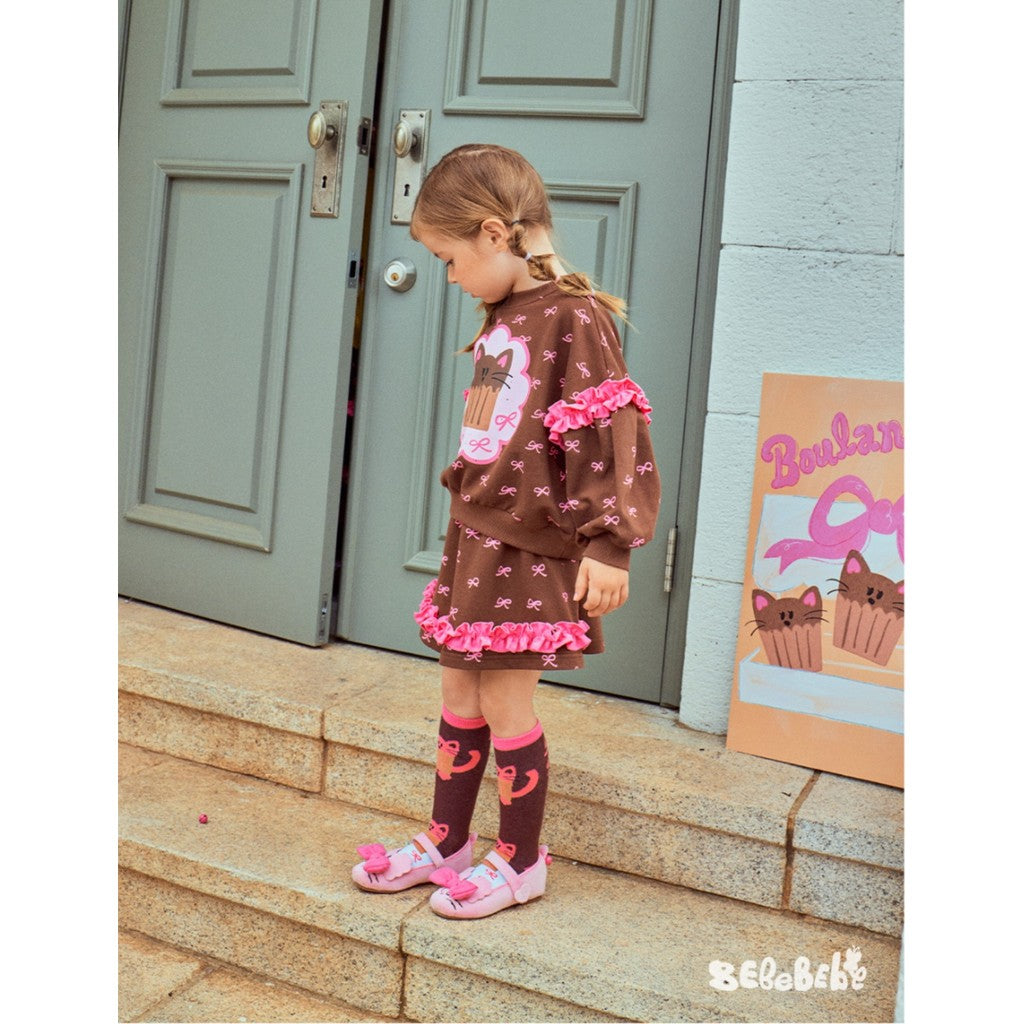 IRIS KIDS Little Cat Set — kids shirt, skirt and socks set, product photo 6 of 11