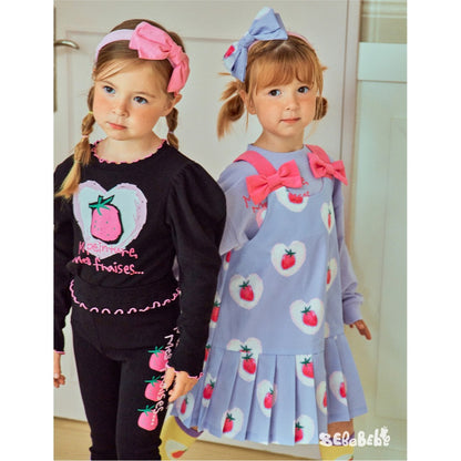 IRIS KIDS Pink Strawberry Set — kids shirt, pants, socks and dress set, product photo 6 of 12