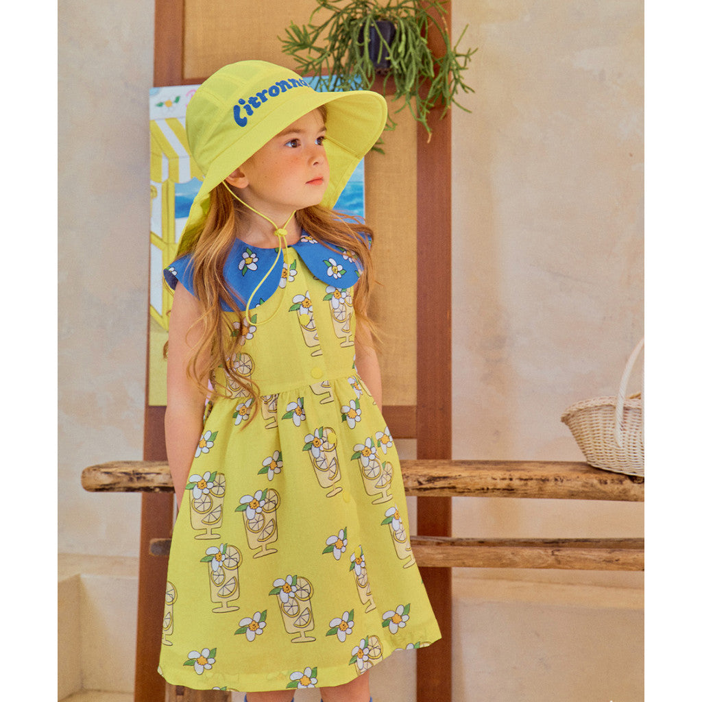 IRIS KIDS Lemon Blossom Dress & Socks Set — girls lemon-print dress, product photo 8 of 11