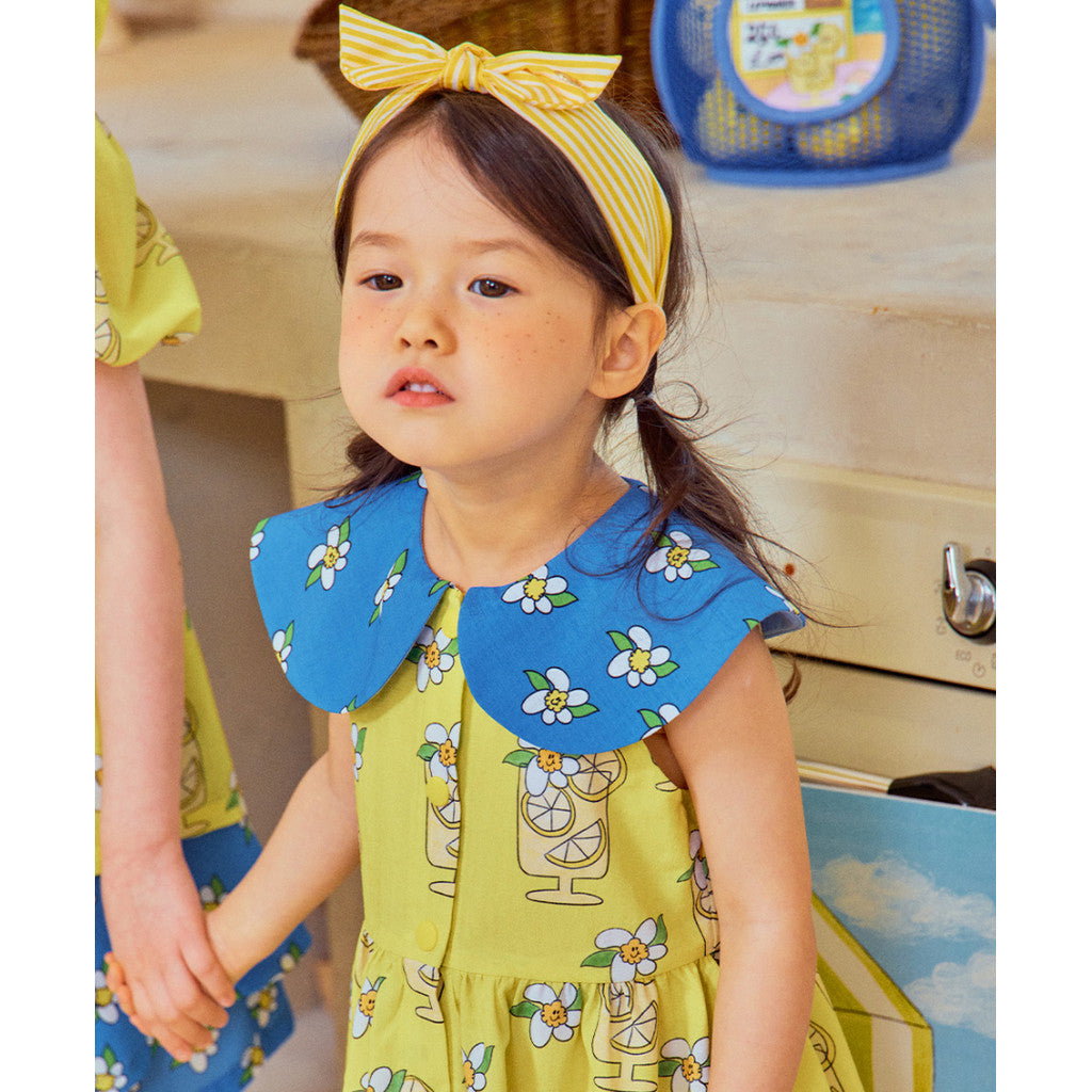 IRIS KIDS Lemon Blossom Dress & Socks Set — girls lemon-print dress, product photo 5 of 11