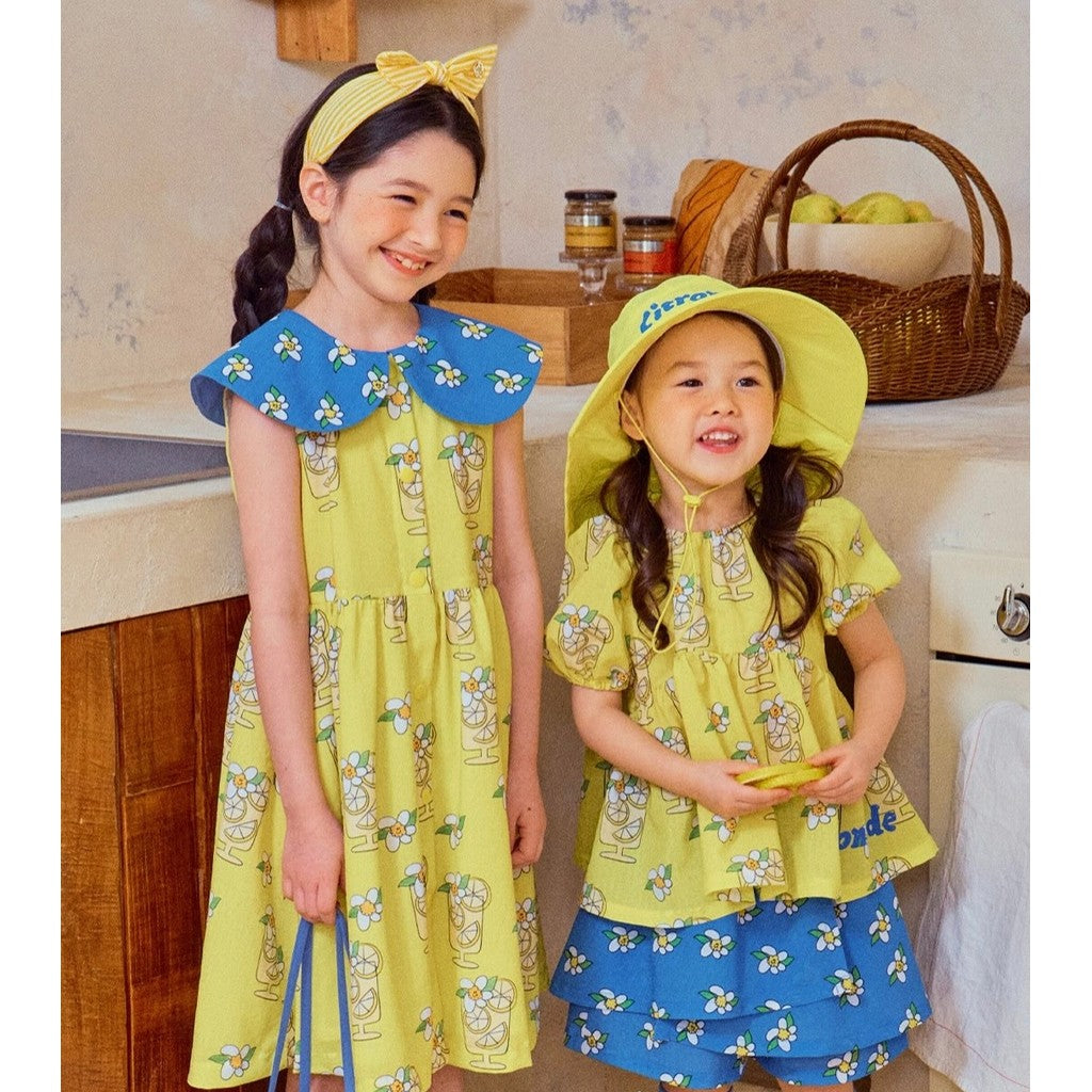 IRIS KIDS Lemonade Print Set & Socks — kids Coolmax-cotton outfit, product photo 4 of 11