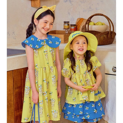 IRIS KIDS Lemonade Print Set & Socks — kids Coolmax-cotton outfit, product photo 4 of 11