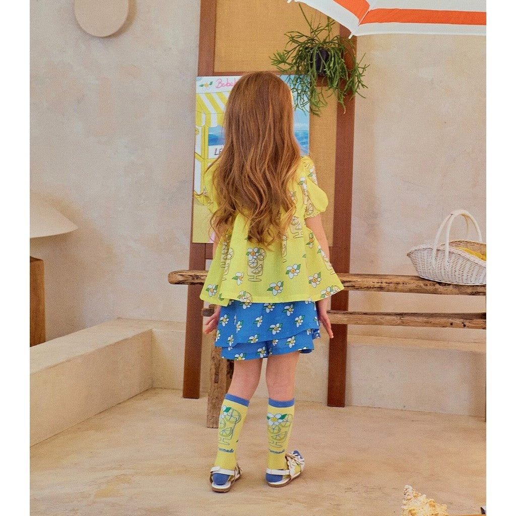 IRIS KIDS Lemonade Print Set & Socks — kids Coolmax-cotton outfit, product photo 6 of 11