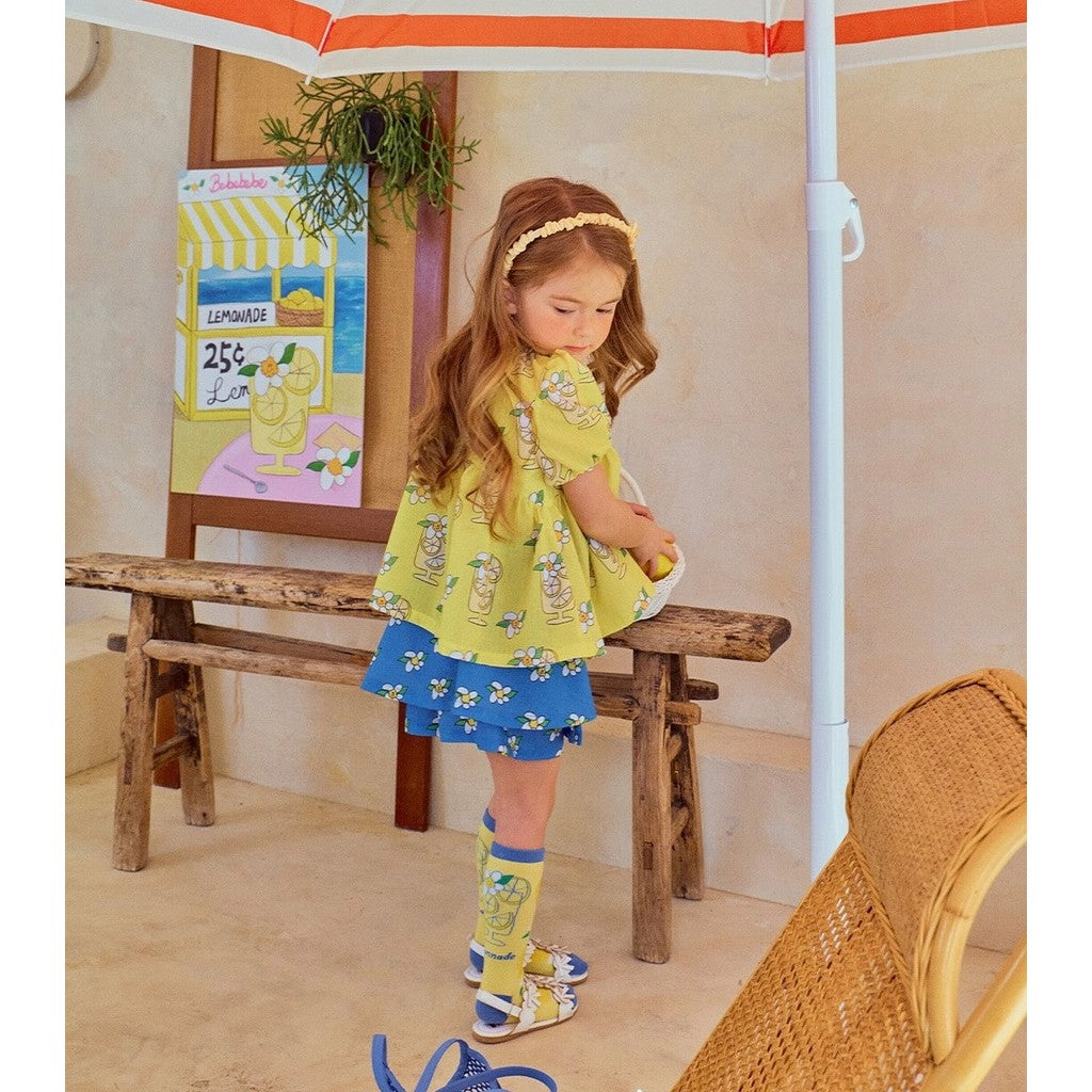 IRIS KIDS Lemonade Print Set & Socks — kids Coolmax-cotton outfit, product photo 9 of 11