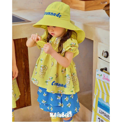 IRIS KIDS Lemonade Print Set & Socks — kids Coolmax-cotton outfit, product photo 8 of 11
