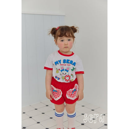 IRIS KIDS Rabbit Print Set — kids top and shorts set, product photo 8 of 10