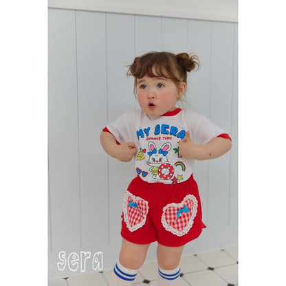 IRIS KIDS Rabbit Print Set — kids top and shorts set, product photo 4 of 10