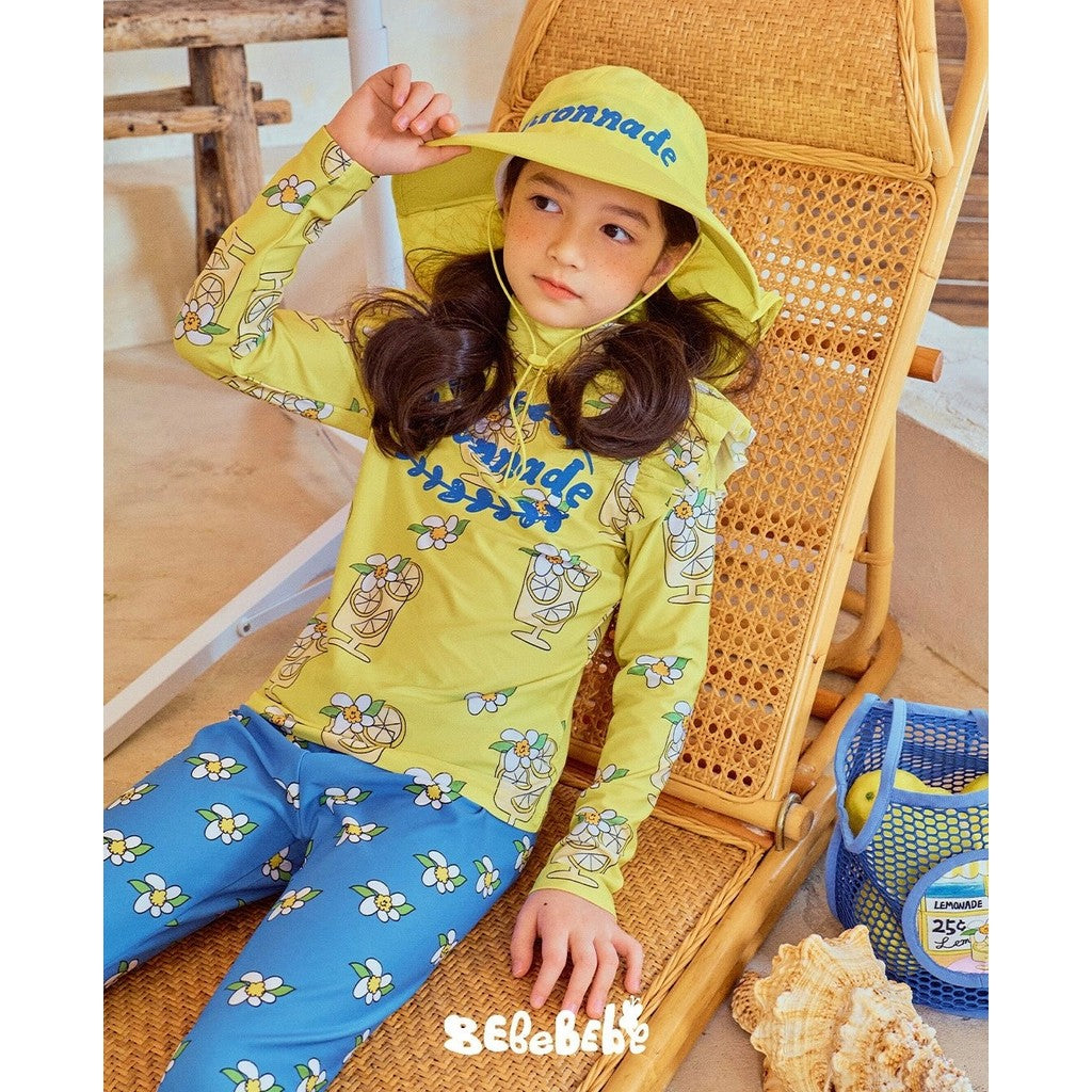 IRIS KIDS Lemonade Swimsuit — girls lemon-print swimwear, product photo 6 of 10
