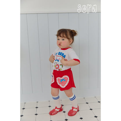 IRIS KIDS Rabbit Print Set — kids top and shorts set, product photo 2 of 10