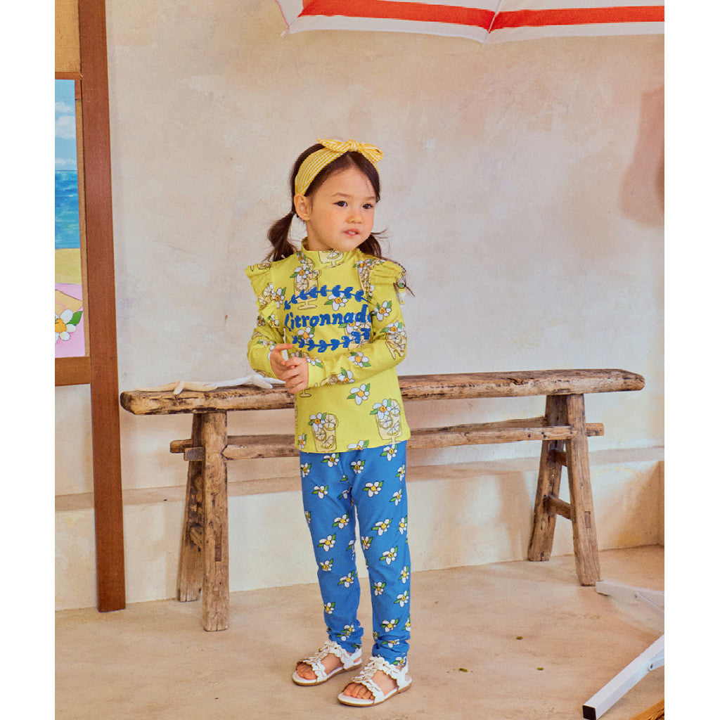 IRIS KIDS Lemonade Swimsuit — girls lemon-print swimwear, product photo 9 of 10