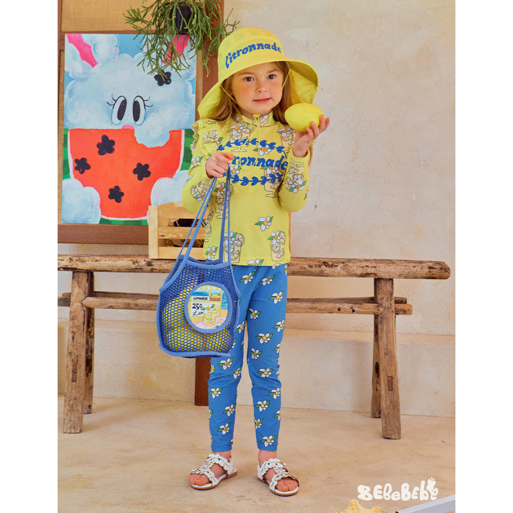 IRIS KIDS Lemonade Swimsuit — girls lemon-print swimwear, product photo 2 of 10