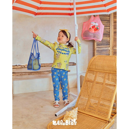 IRIS KIDS Lemonade Swimsuit — girls lemon-print swimwear, product photo 7 of 10
