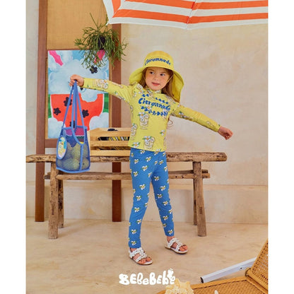IRIS KIDS Lemonade Swimsuit — girls lemon-print swimwear, product photo 8 of 10