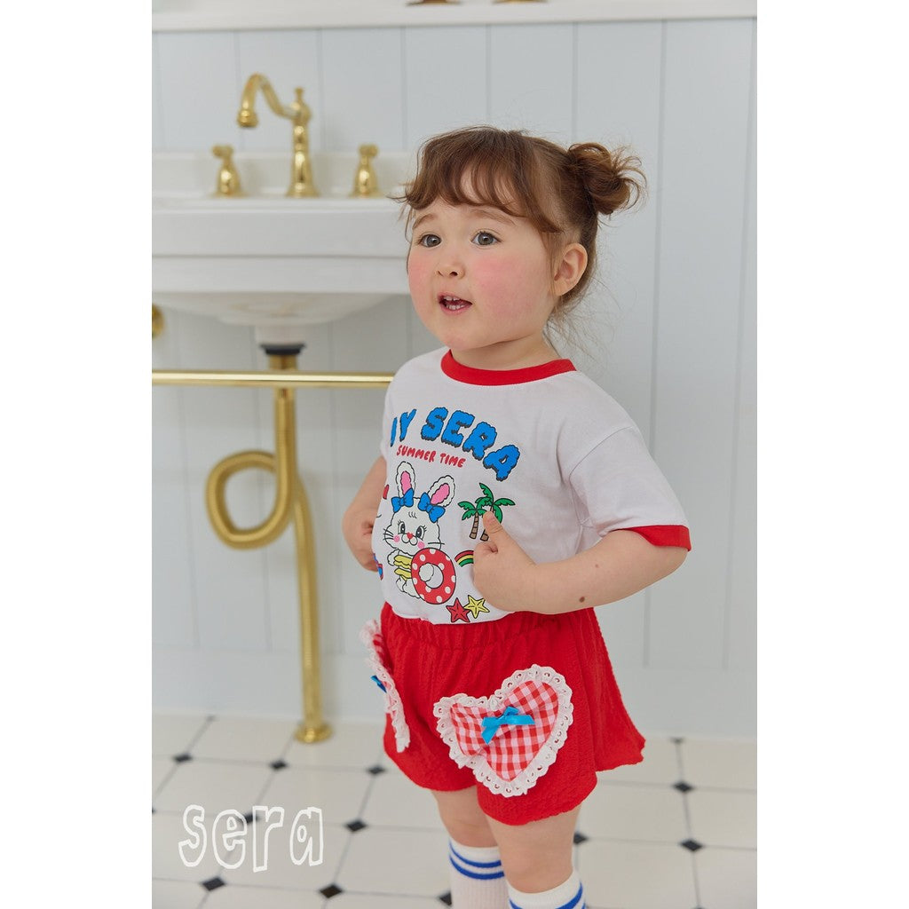 IRIS KIDS Rabbit Print Set — kids top and shorts set, product photo 3 of 10