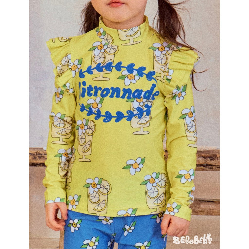 IRIS KIDS Lemonade Swimsuit — girls lemon-print swimwear, product photo 3 of 10