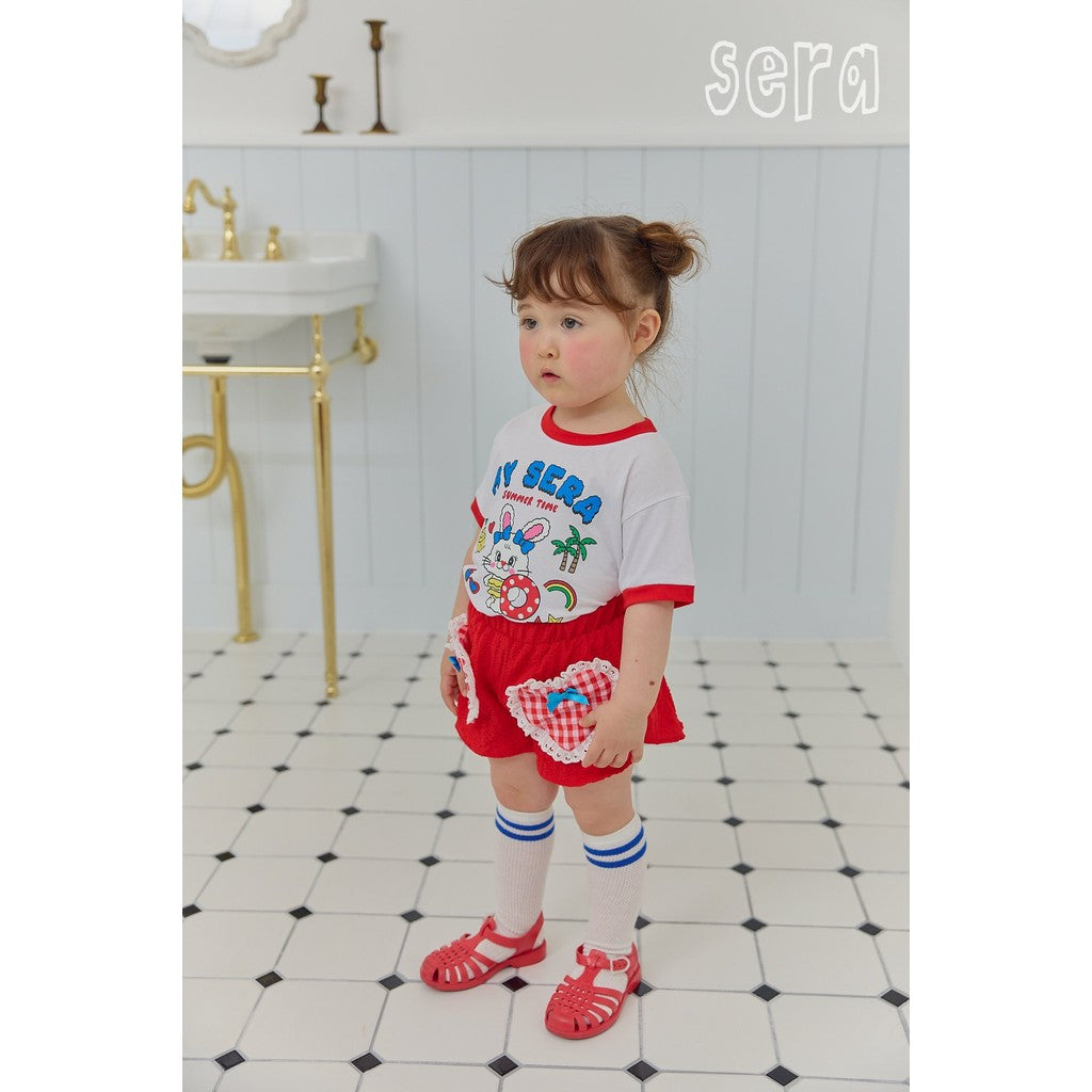 IRIS KIDS Rabbit Print Set — kids top and shorts set, product photo 5 of 10