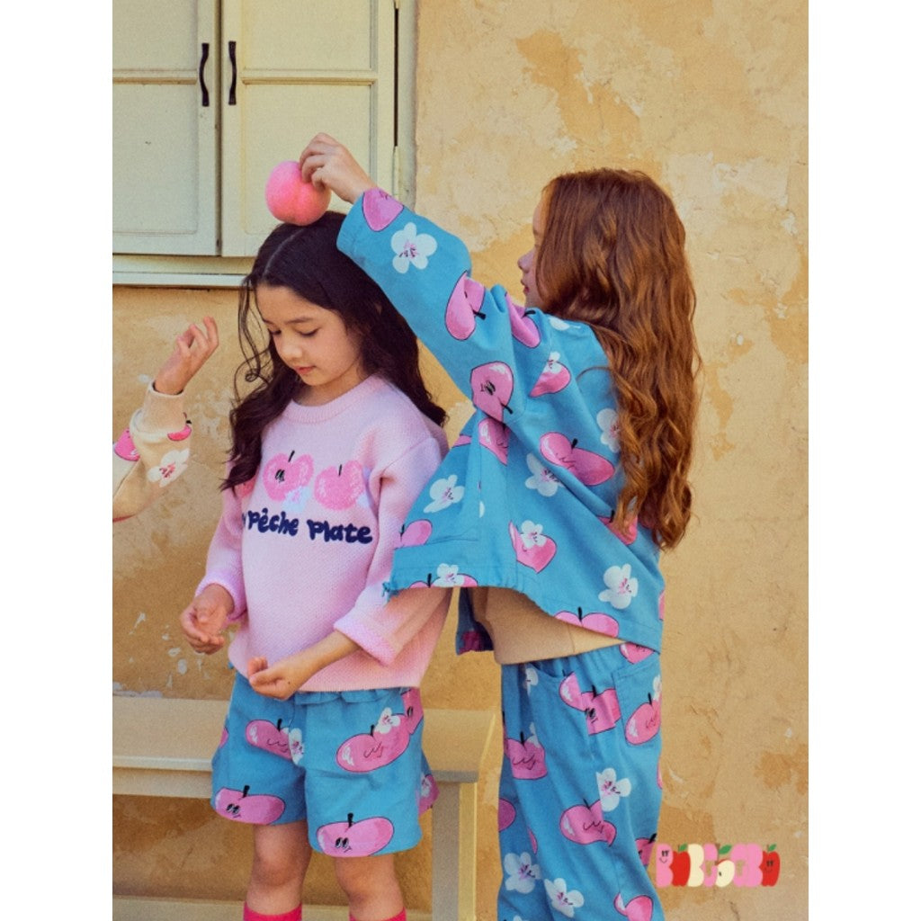 IRIS KIDS Pink Heart Peach Set — girls kids outfit set, product photo 7 of 12