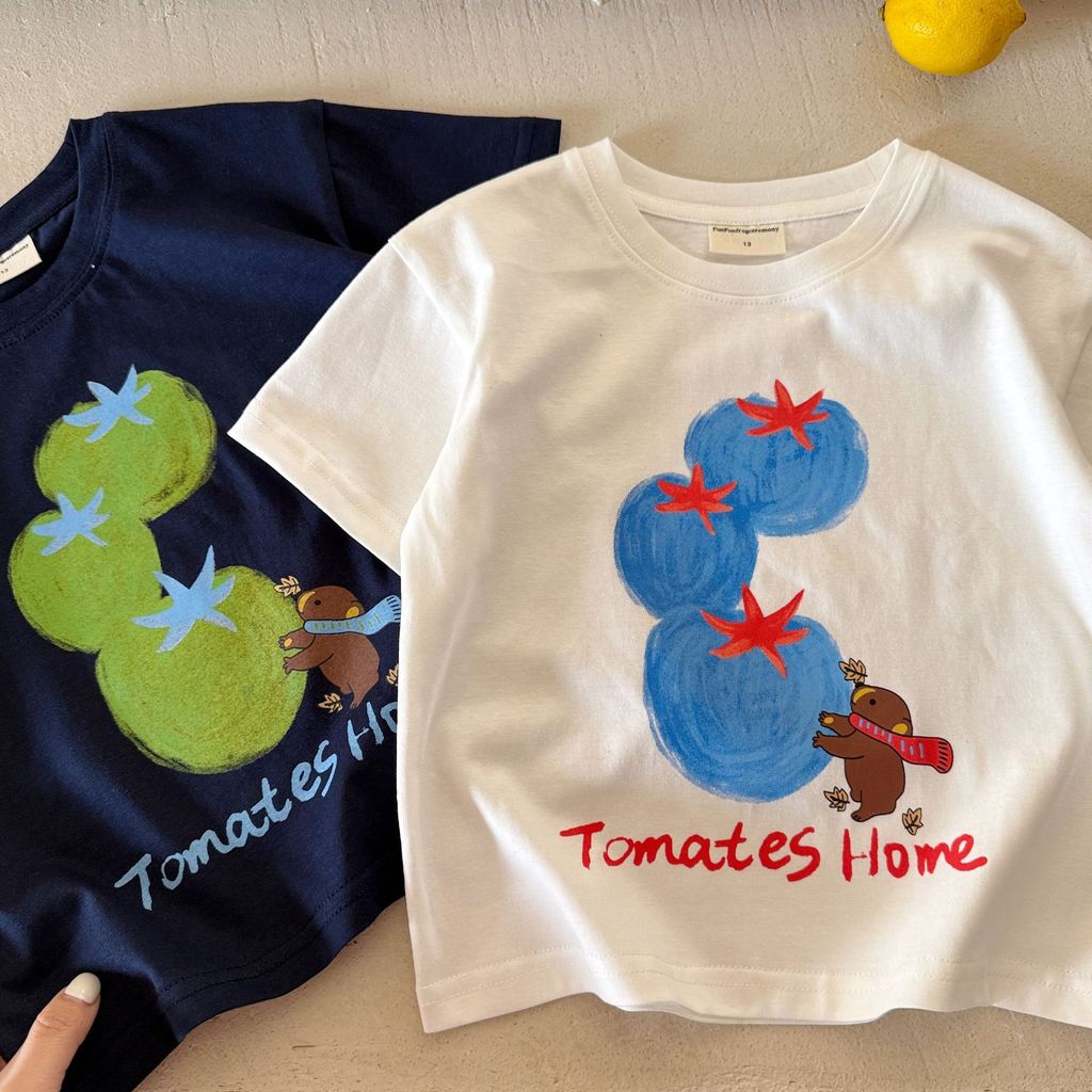 IRIS KIDS Tomato Print Shirt — kids graphic tee, product photo 4 of 12