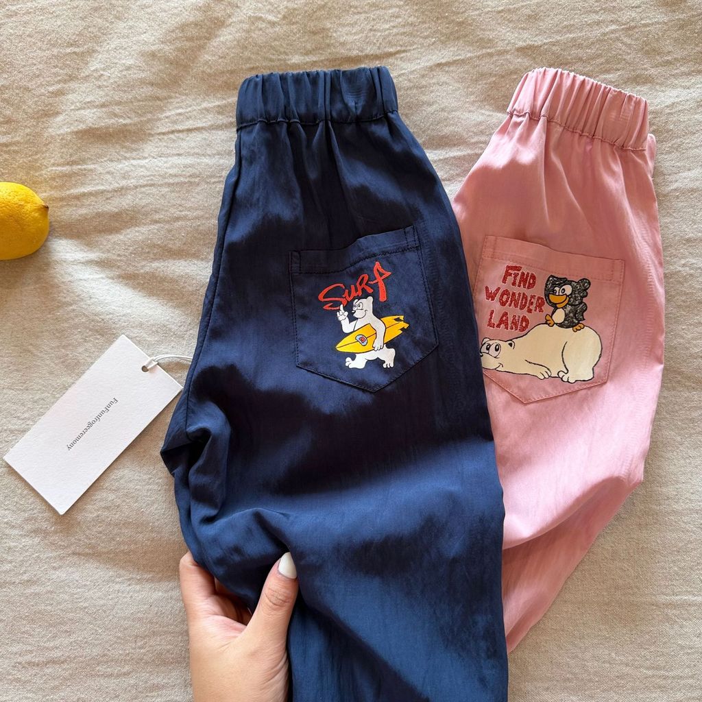 IRIS KIDS x Funfun Fun Print Pants — kids summer pants, product photo 5 of 12