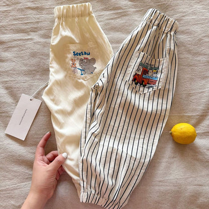 IRIS KIDS x Funfun Fun Print Pants — kids summer pants, product photo 4 of 12