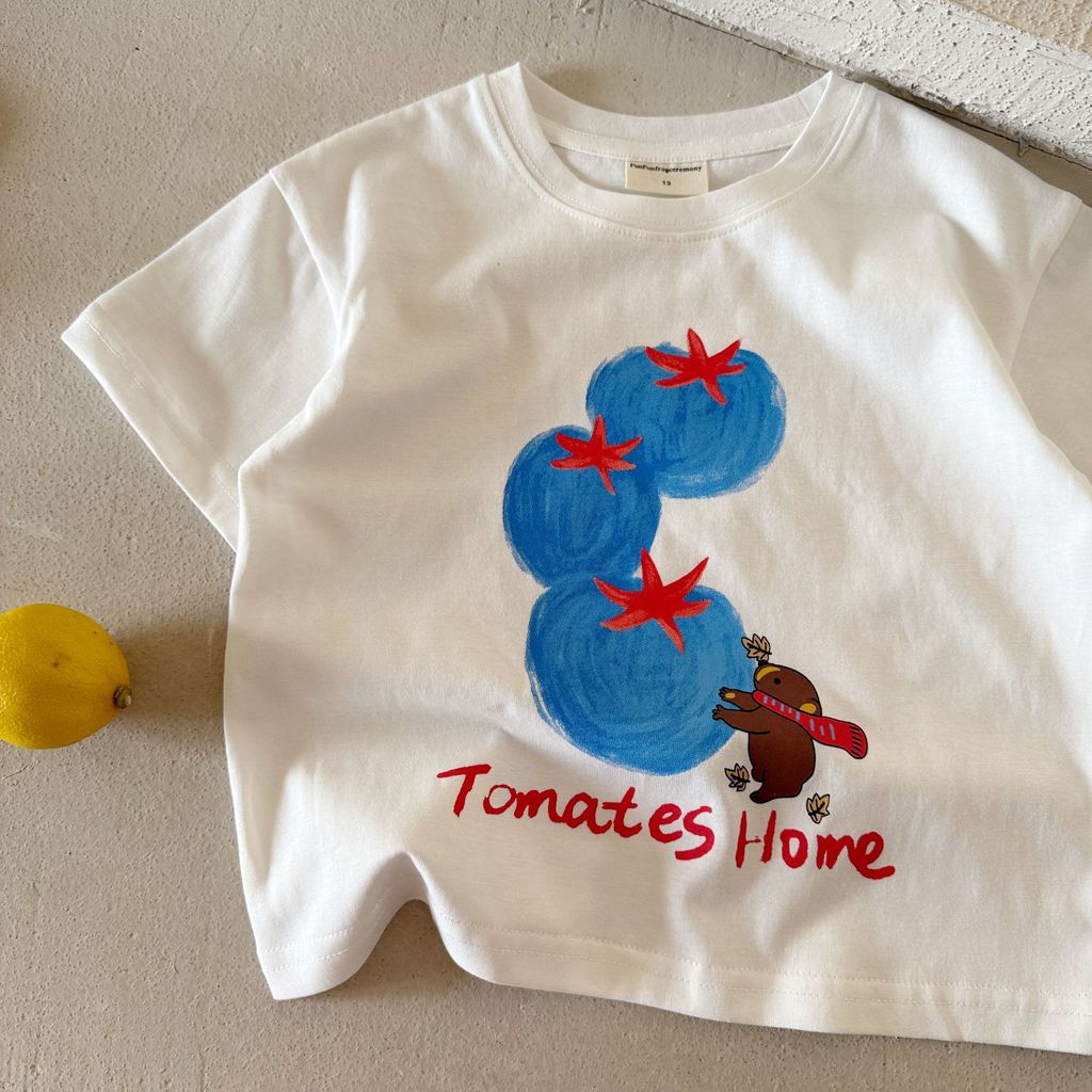 IRIS KIDS Tomato Print Shirt — kids graphic tee, product photo 7 of 12