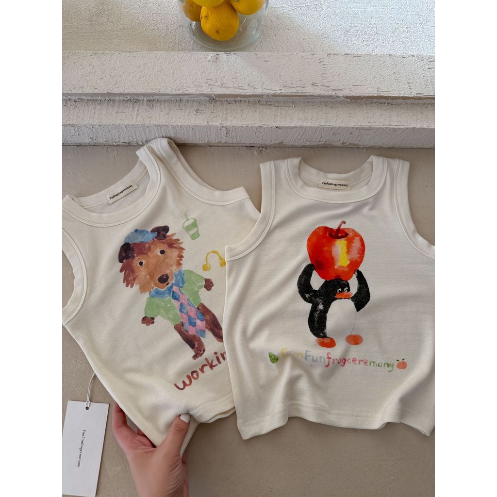 IRIS KIDS Rokuku Print Shirt — kids cartoon-print tee, product photo 2 of 9