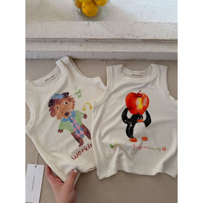 IRIS KIDS Rokuku Print Shirt — kids cartoon-print tee, product photo 2 of 9