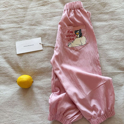 IRIS KIDS x Funfun Fun Print Pants — kids summer pants, product photo 11 of 12