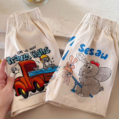 IRIS KIDS Rokuku Pants — kids print shorts, product photo 3 of 7