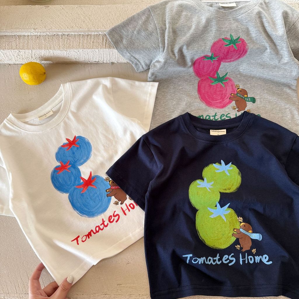 IRIS KIDS Tomato Print Shirt — kids graphic tee, product photo 3 of 12