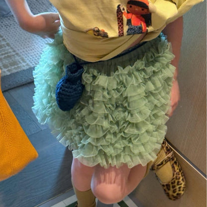 IRIS KIDS Mini Lime Puff Set — girls shirt and puff skirt set, product photo 10 of 10