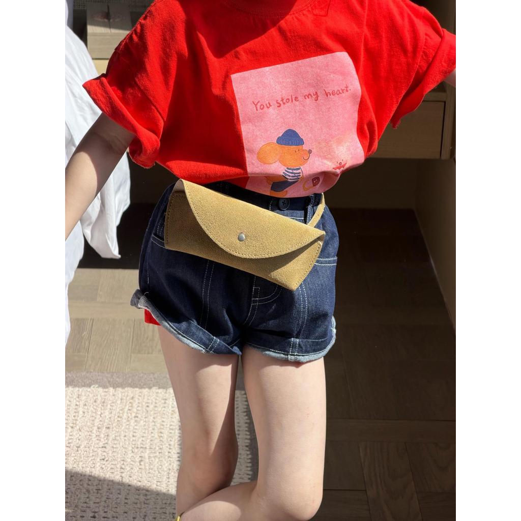 IRIS KIDS Cute Love Story Set — kids shirt and denim shorts set, product photo 6 of 10
