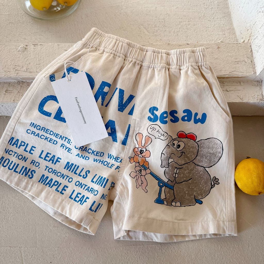 IRIS KIDS Rokuku Pants — kids print shorts, product photo 7 of 7