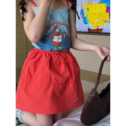 IRIS KIDS Little Retro Color Set — girls summer top and skirt set, product photo 10 of 10