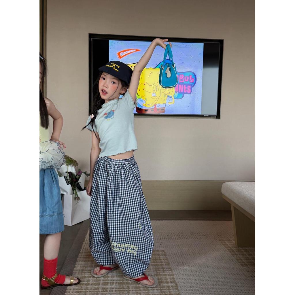 IRIS KIDS Mini Relax Check Set — kids plaid shirt and pants set, product photo 4 of 10