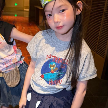 IRIS KIDS Sweet Cool Girl Set — girls tee and skirt outfit, product photo 9 of 10