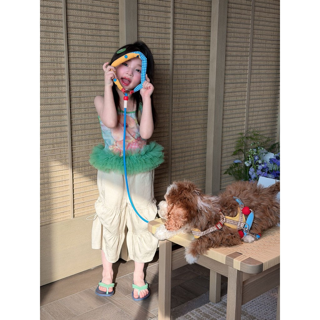 IRIS KIDS Minty Breeze Set — girls print shirt and pants set, product photo 2 of 8