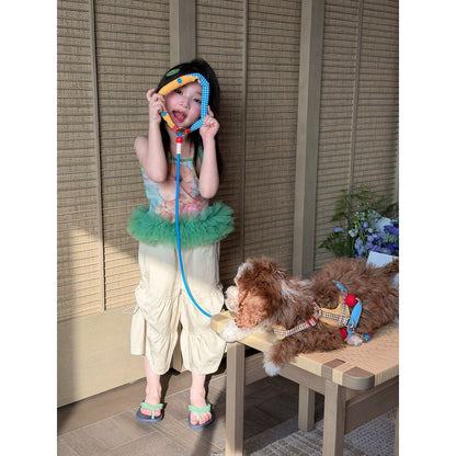 IRIS KIDS Minty Breeze Set — girls print shirt and pants set, product photo 2 of 8