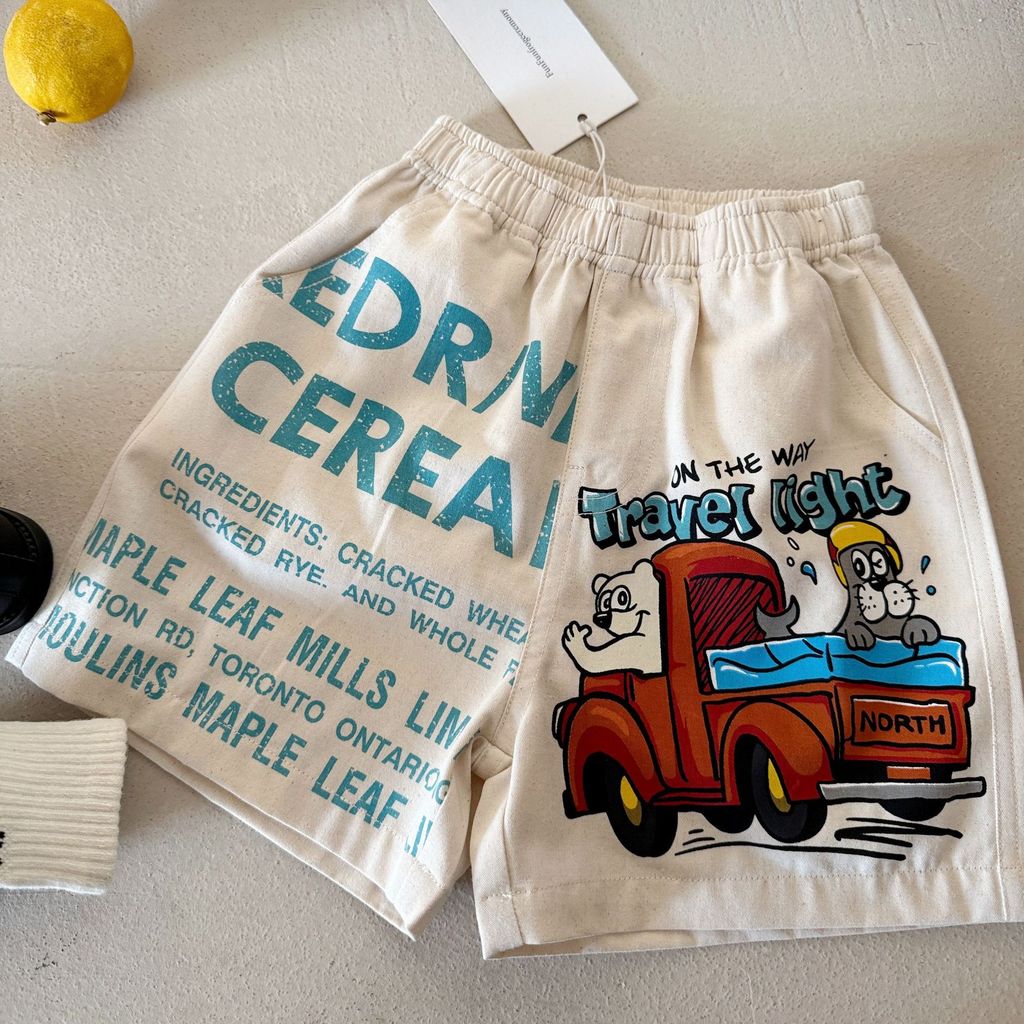 IRIS KIDS Rokuku Pants — kids print shorts, product photo 4 of 7