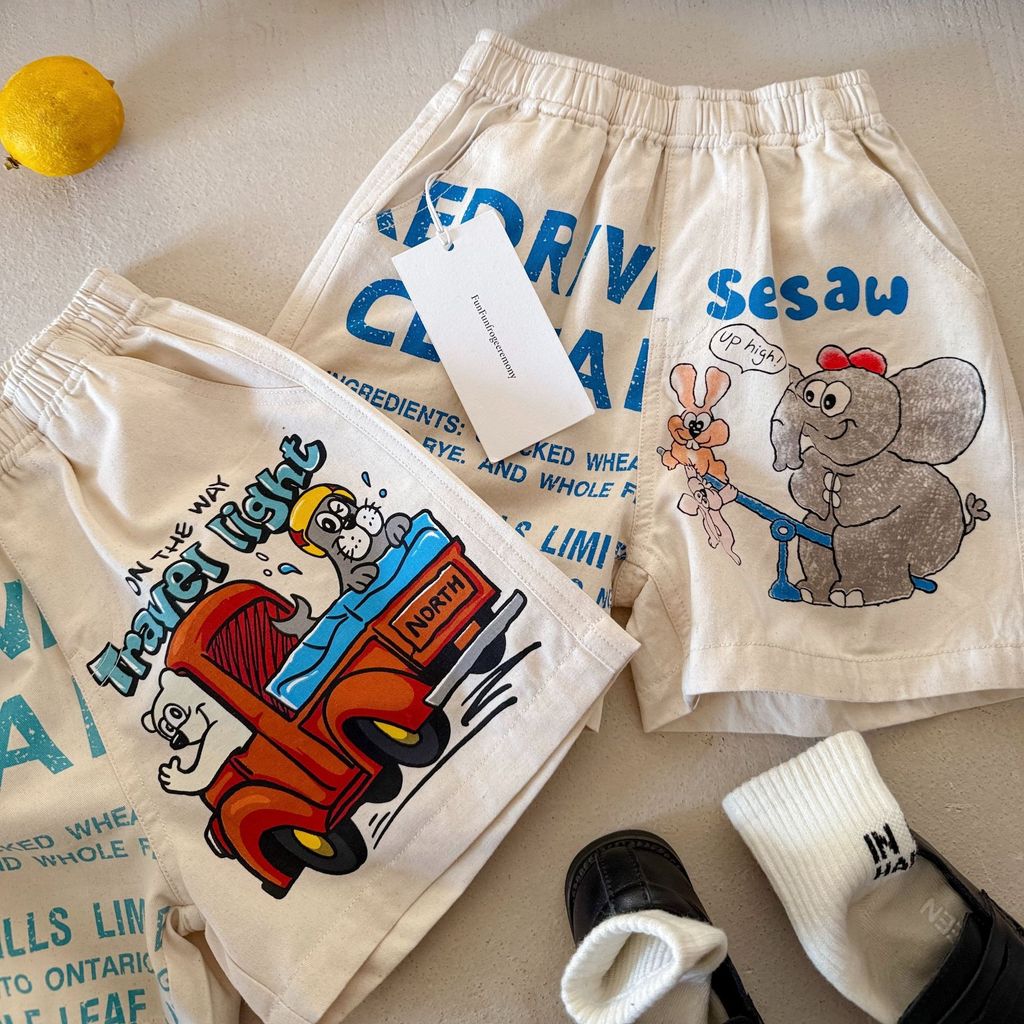 IRIS KIDS Rokuku Pants — kids print shorts, product photo 2 of 7